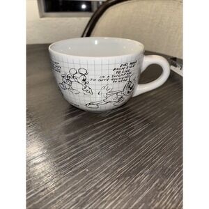 Mickey Mouse Soup Bowl Disney Sketchbook Ceramic Oversized Mug 29oz Adorable